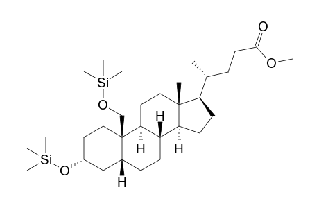 (4R)-4-[(3R,5R,8S,9S,10R,13R,14S,17R)-13-methyl-3-trimethylsilyloxy-10-(trimethylsilyloxymethyl)-2,3,4,5,6,7,8,9,11,12,14,15,16,17-tetradecahydro-1H-cyclopenta[a]phenanthren-17-yl]pentanoic acid methyl ester