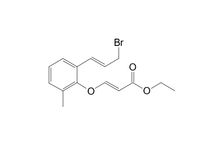 (E)-ethyl 3-(2-((E)-3-bromoprop-1-en-1-yl)-6-methylphenoxy)acrylate