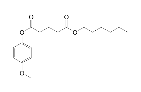 Glutaric acid, hexyl 4-methoxyphenyl ester