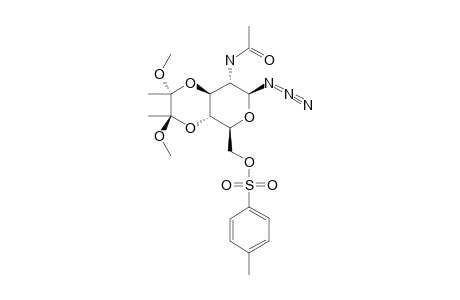 2-ACETAMIDO-2-DEOXY-3,4-O-(2',3'-DIMETHOXYBUTANE-2',3'-DIYL)-6-O-TOSYL-BETA-D-GLUCOPYRANOSYL-AZIDE
