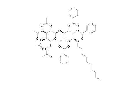 DEC-9-ENYL-2,3,6-TRI-O-BENZOYL-4-O-(2,3,4,6-TETRA-O-ACETYL-beta-D-GALAKTOPYRANOSYL)-alpha-D-MANNOPYRANOSE