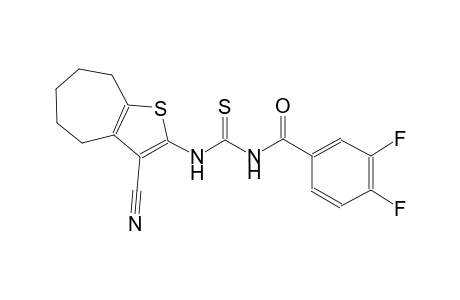 N-(3-cyano-5,6,7,8-tetrahydro-4H-cyclohepta[b]thien-2-yl)-N'-(3,4-difluorobenzoyl)thiourea