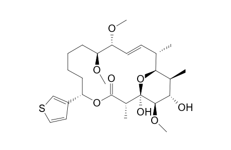(17S)-Desphenyl-17-(3'-thienyl)soraphen