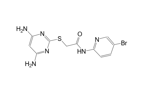 N-(5-bromo-2-pyridinyl)-2-[(4,6-diamino-2-pyrimidinyl)sulfanyl]acetamide
