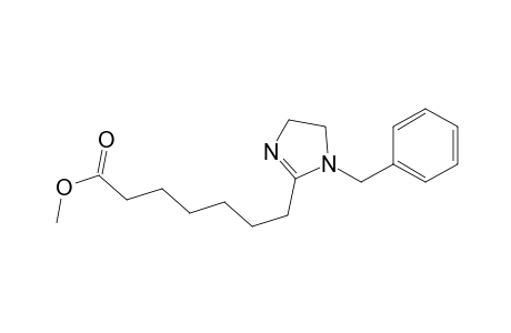 1H-Imidazole-2-heptanoic acid, 4,5-dihydro-1-(phenylmethyl)-, methyl ester