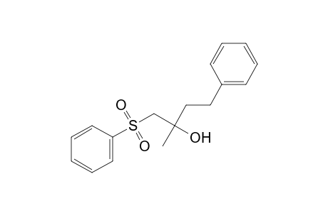 2-Methyl-4-phenyl-1-(phenylsulfonyl)butan-2-ol