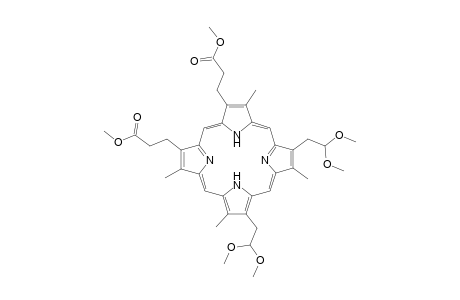 3,8-Bis(2,2-dimethoxyethyl)-2,7,12,18-tetramethylporphyrin-13,17-dipropanoic acid, dimethyl ester