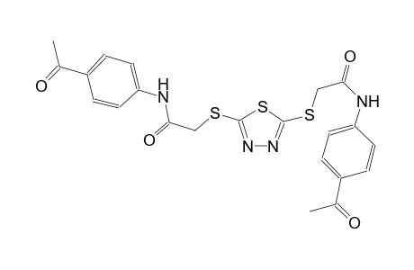 acetamide, N-(4-acetylphenyl)-2-[[5-[[2-[(4-acetylphenyl)amino]-2-oxoethyl]thio]-1,3,4-thiadiazol-2-yl]thio]-