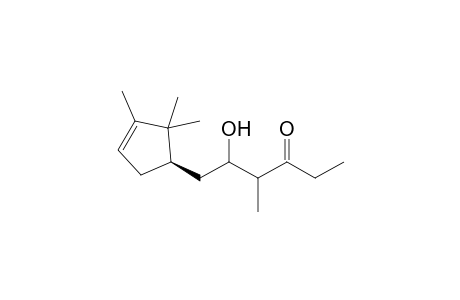 (4R/S,5R/S)-5-Hydroxy-4-methyl-6-[(1'R)-(2',2',3'-trimethylcyclopent-3'-en-1'-yl)]hexan-3-one