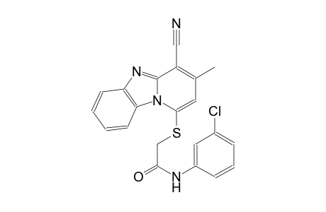 N-(3-chlorophenyl)-2-[(4-cyano-3-methylpyrido[1,2-a]benzimidazol-1-yl)sulfanyl]acetamide