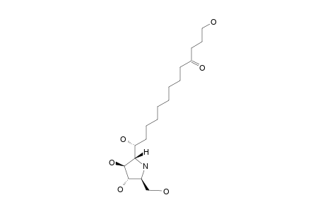 BROUSSONETINE-E;(2R,3R,4R,5R)-2-HYDROXYMETHYL-3,4-DIHYDROXY-5-[1R-1,13-DIHYDROXY-10-OXO-TRIDECYL]-PYRROLIDINE