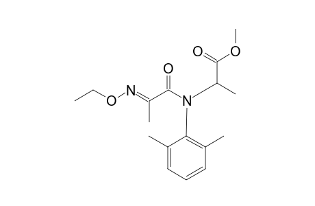 DL-Alanine, N-(2,6-dimethylphenyl)-N-[2-(ethoxyimino)-1-oxopropyl]-, methyl ester