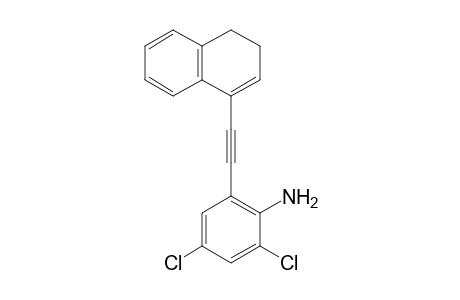 2,4-Dichloro-6-(3,4-dihydronaphthalen-1-ylethynyl)aniline