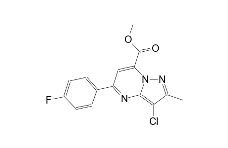 pyrazolo[1,5-a]pyrimidine-7-carboxylic acid, 3-chloro-5-(4-fluorophenyl)-2-methyl-, methyl ester