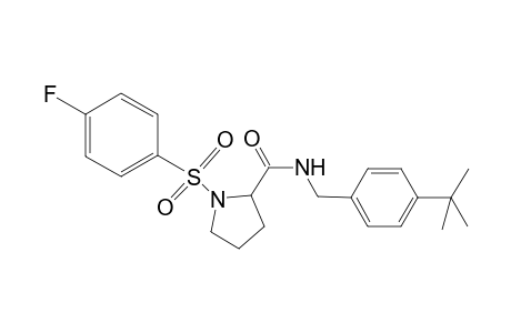 N-(4-tert-butylbenzyl)-1-(4-fluorophenyl)sulfonyl-pyrrolidine-2-carboxamide