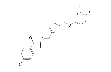 4-chloro-N'-((E)-{5-[(4-chloro-3-methylphenoxy)methyl]-2-furyl}methylidene)benzohydrazide