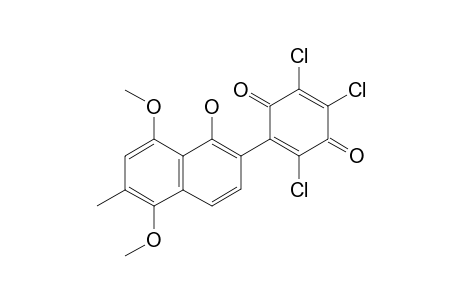 2,3,5-TRICHLORO-6-(1-HYDROXY-5,8-DIMETHOXY-6-METHYLNAPHTHALEN-2-YL)-[1,4]-BENZOQUINONE