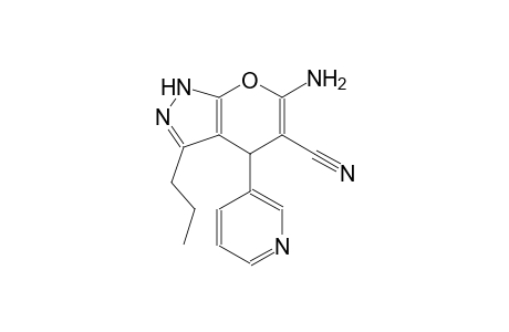 6-amino-3-propyl-4-(3-pyridinyl)-1,4-dihydropyrano[2,3-c]pyrazole-5-carbonitrile