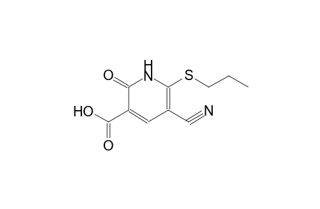 3-pyridinecarboxylic acid, 5-cyano-1,2-dihydro-2-oxo-6-(propylthio)-