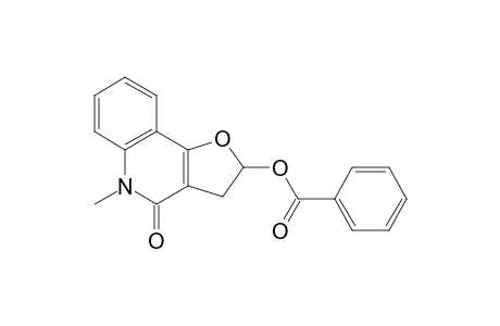 Furo[3,2-c]quinolin-4(2H)-one, 2-(benzoyloxy)-3,5-dihydro-5-methyl-, (.+-.)-