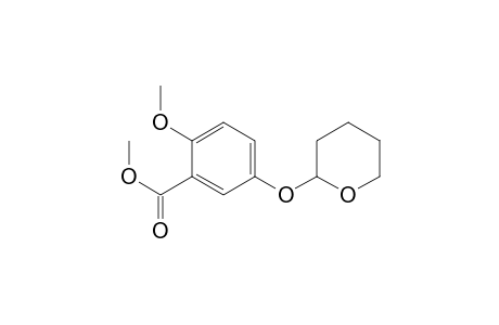 Benzoic acid, 2-methoxy-5-[(tetrahydro-2H-pyran-2-yl)oxy]-, methyl ester