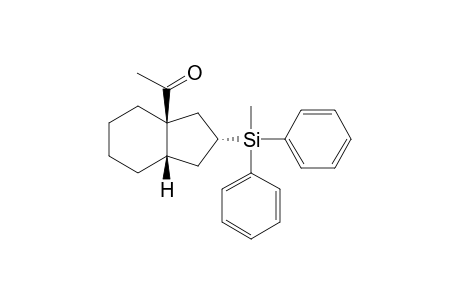 (1S,6S,8R)-1-Acetyl-8-methyldiphenylsilylbicyclo[4.3.0]nonane