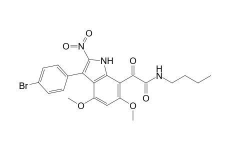 N-n-Butyl 3-(4-Bromophenyl)-4,6-dimethoxy-2-nitroindole-7-glyoxylamide