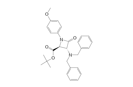 trans-4-(tert-Butoxycarbonyl)-3-(N,N-dibenzylamino)-1-(4-methoxyphenyl)-2-azetidinone