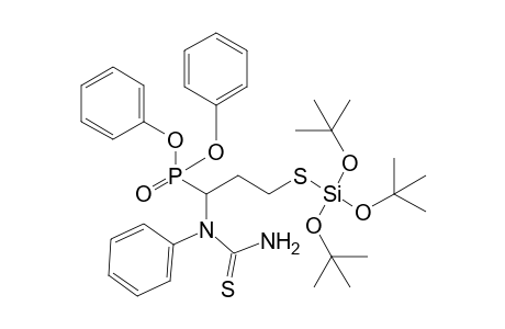 Diphenyl 1-(phenylthioureido)-3-[tris(t-butoxy)silylthio]propanephosphonate