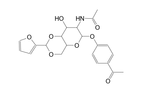 ethanone, 1-[4-[[2-(acetylamino)-2-deoxy-4,6-O-(2-furanylmethylene)-beta-D-glucopyranosyl]oxy]phenyl]-