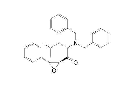(2S)-2-(dibenzylamino)-4-methyl-1-[(2S,3R)-3-phenyloxiran-2-yl]pentan-1-one