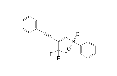 (Z)-4-Phenyl-2-trifluoromethyl-1-methylbut-1-en-3-ynyl phenyl sulfone