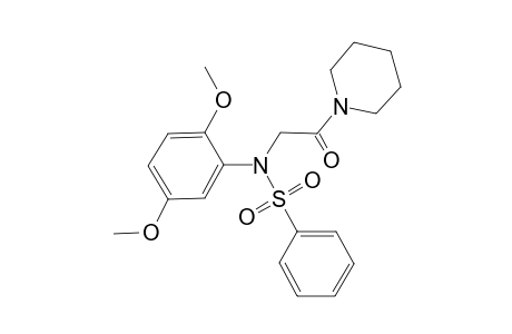 N-(2,5-dimethoxy-phenyl)-N-(2-oxo-2-piperidin-1-yl-ethyl)-benzenesulfonamide
