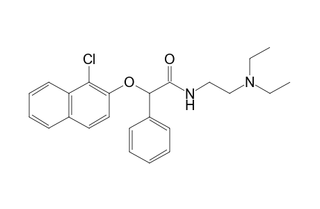 2-[(1-chloro-2-naphthyl)oxy]-N-[2-(diethylamino)ethyl]-2-phenylacetamide