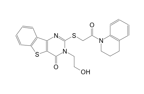 2-{[2-(3,4-dihydro-1(2H)-quinolinyl)-2-oxoethyl]sulfanyl}-3-(2-hydroxyethyl)[1]benzothieno[3,2-d]pyrimidin-4(3H)-one