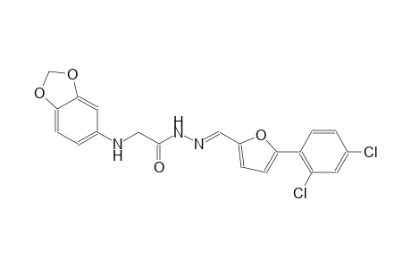 2-(1,3-benzodioxol-5-ylamino)-N'-{(E)-[5-(2,4-dichlorophenyl)-2-furyl]methylidene}acetohydrazide