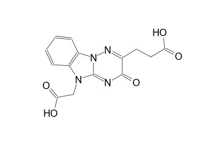 3-[5-(carboxymethyl)-3-oxo-3,5-dihydro[1,2,4]triazino[2,3-a]benzimidazol-2-yl]propanoic acid