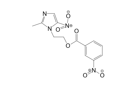 2-(2-Methyl-5-nitro-1H-imidazol-1-yl)ethyl 3-nitrobenzoate