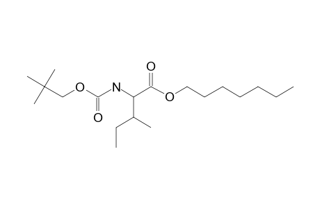 L-Isoleucine, N-neopentyloxycarbonyl-, heptyl ester