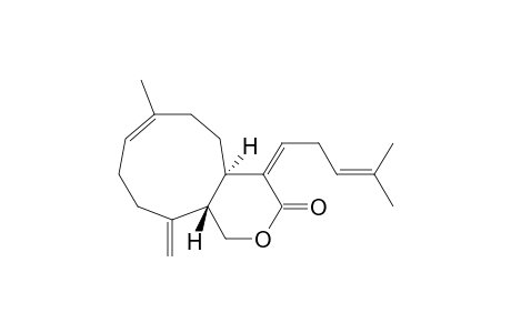 Cyclonona[c]pyran-3(1H)-one, 4,4a,5,6,9,10,11,11a-octahydro-7-methyl-11-methylene-4-(4-methyl-3-pentenylidene)-, (4Z,4aR*,7E,11aS*)-(+)-