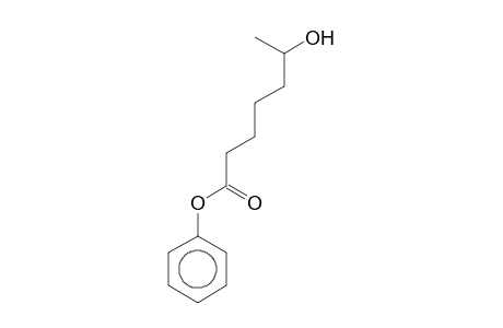 Heptanoic acid, 6-hydroxy-, phenyl ester
