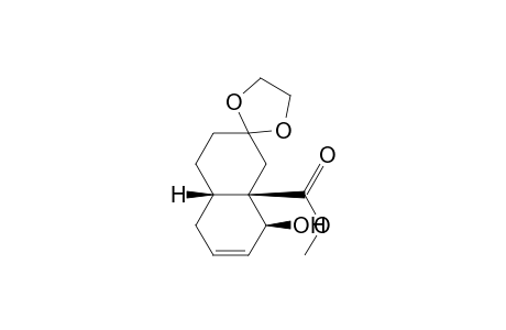 (1.alpha.,4a.beta.,8a.alpha.)-1,4,4a,5,6,7,8,8a-Octahydro-8a.beta.-carbomethoxy-7,7-ethylenedioxy-1.beta.-hydroxynaphthalene