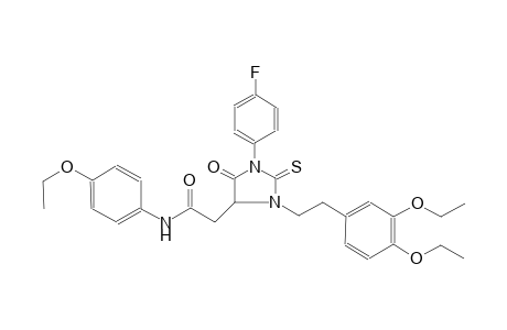 2-[3-[2-(3,4-diethoxyphenyl)ethyl]-1-(4-fluorophenyl)-5-keto-2-thioxo-imidazolidin-4-yl]-N-p-phenetyl-acetamide