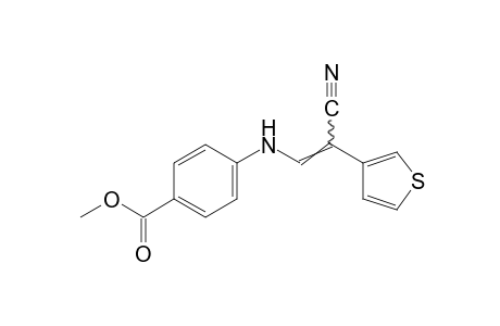 p-{[2-cyano-2-(3-thienyl)vinyl]amino}benzoic acid, methyl ester