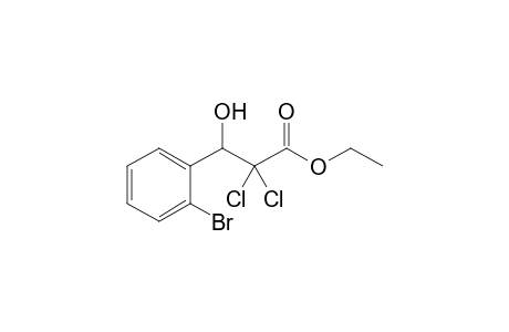 3-(2-bromophenyl)-2,2-dichloro-3-hydroxy-propionic acid ethyl ester