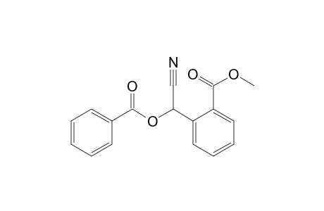 Benzoic acid, 2-[(benzoyloxy)cyanomethyl]-, methyl ester