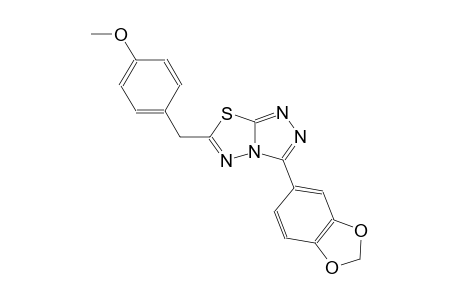 [1,2,4]triazolo[3,4-b][1,3,4]thiadiazole, 3-(1,3-benzodioxol-5-yl)-6-[(4-methoxyphenyl)methyl]-
