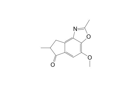 4-Methoxy-2,7-dimethyl-6-oxo-6H,7H,8H-indeno[4.5-d]oxazole