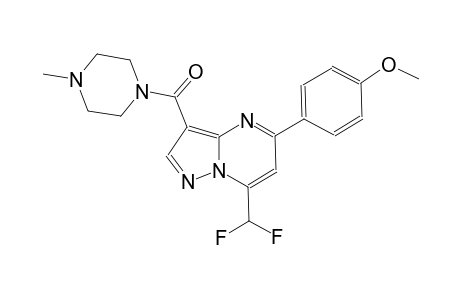 7-(difluoromethyl)-5-(4-methoxyphenyl)-3-[(4-methyl-1-piperazinyl)carbonyl]pyrazolo[1,5-a]pyrimidine