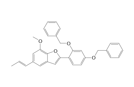 (E/Z)-2-(2,4-Dibenzyloxyphenyl)-7-methoxy-5-(propenyl)benzofuran